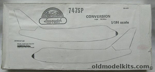 Sasquatch 1/144 Boeing 747SP Conversion Kit, SQ-40 plastic model kit